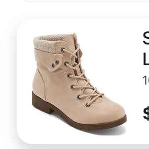 St John’s Bay Yukka Lace Up Booties Block Heel